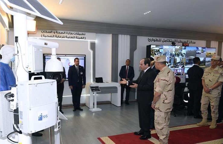 الرئيس السيسي يفتتح مركز التحكم الرئيسي للشبكة الوطنية للطوارئ والسلامة العامة news